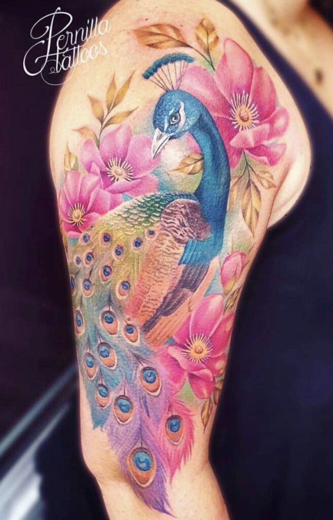 Peacock Tattoos 184