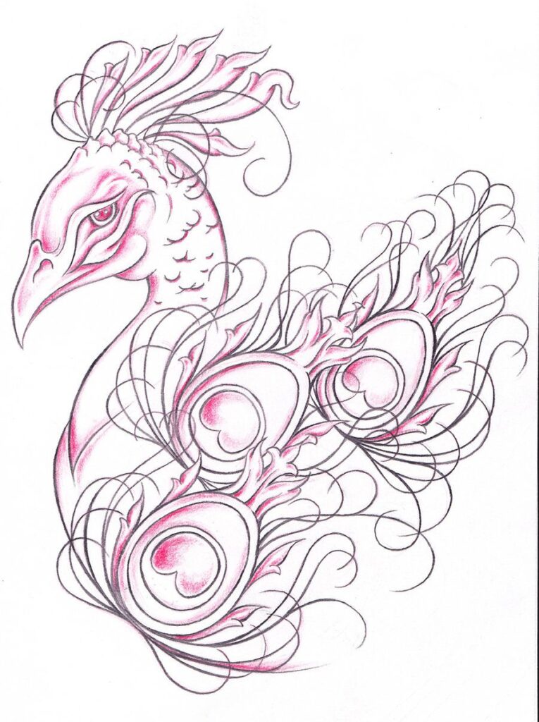 Peacock Tattoos 26