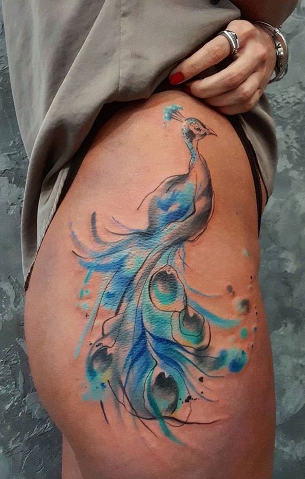 Peacock Tattoos 35