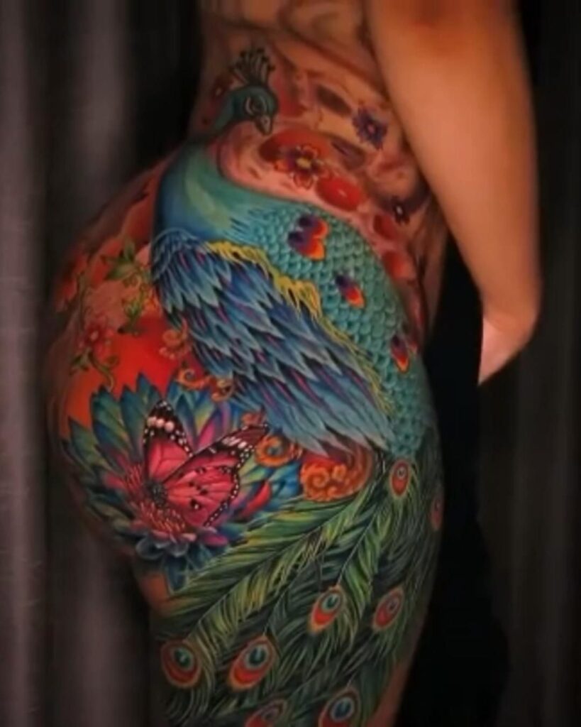 Peacock Tattoos 36
