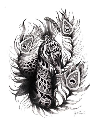 Peacock Tattoos 48