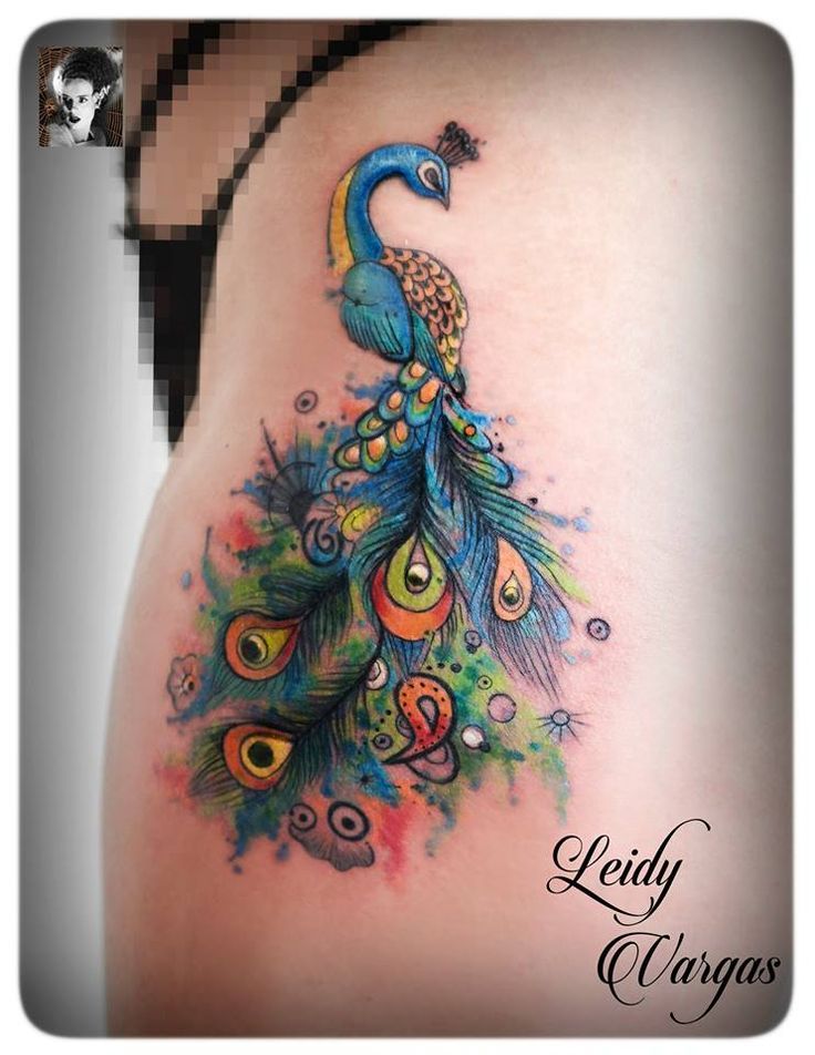 Peacock Tattoos 71