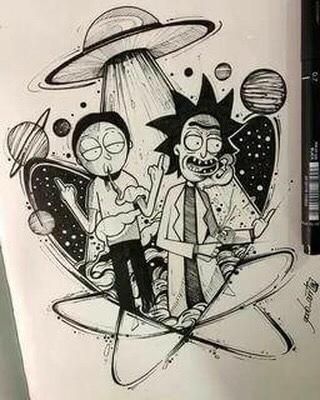 Rick And Morty Tattoos 100