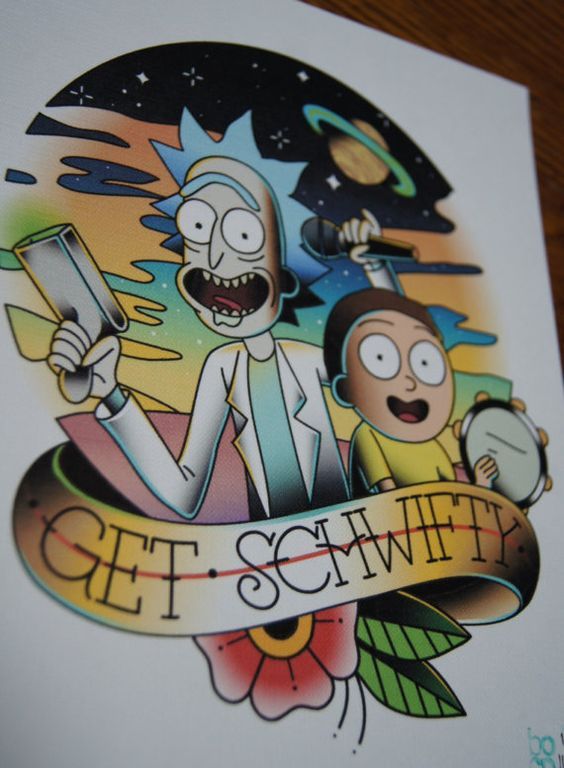 Rick And Morty Tattoos 126