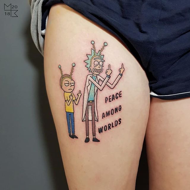 Rick And Morty Tattoos 164