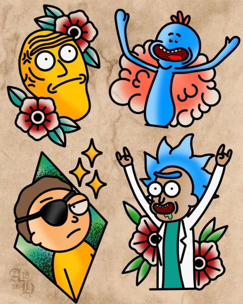 Rick And Morty Tattoos 173