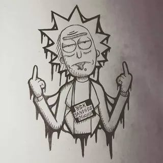 Rick And Morty Tattoos 35