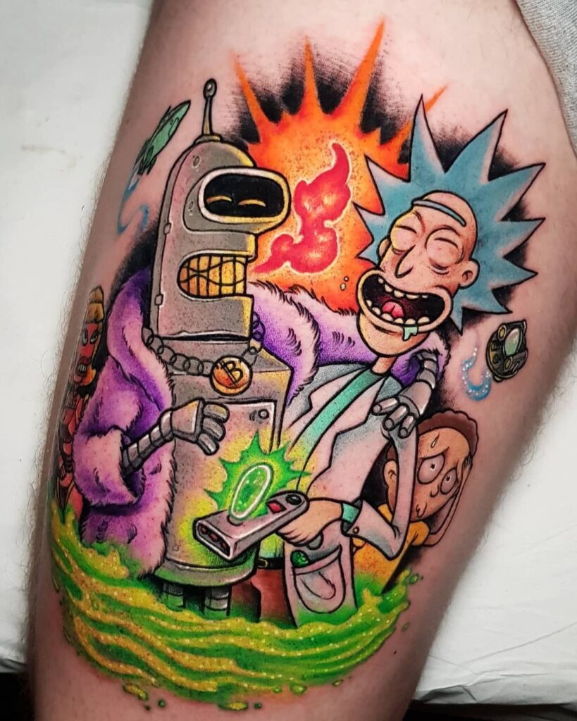 Rick And Morty Tattoos 45