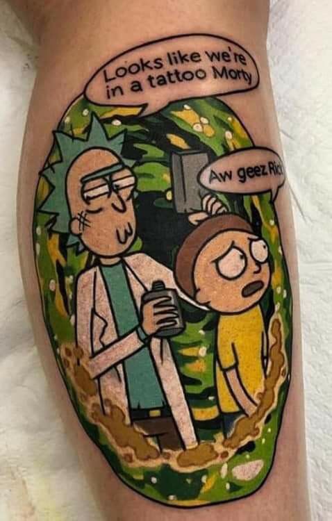 Rick And Morty Tattoos 58