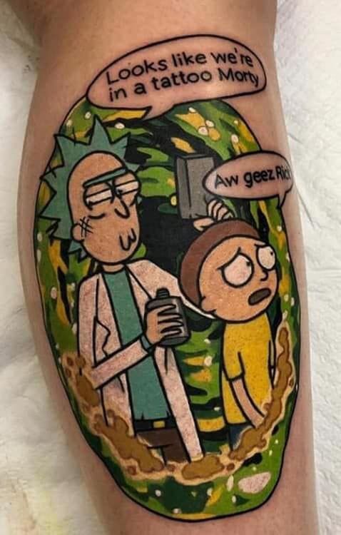 Rick And Morty Tattoos 64