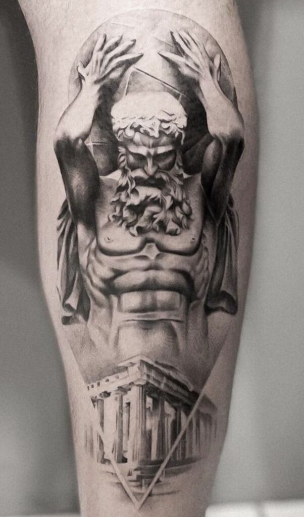 greek god atlas tattoo