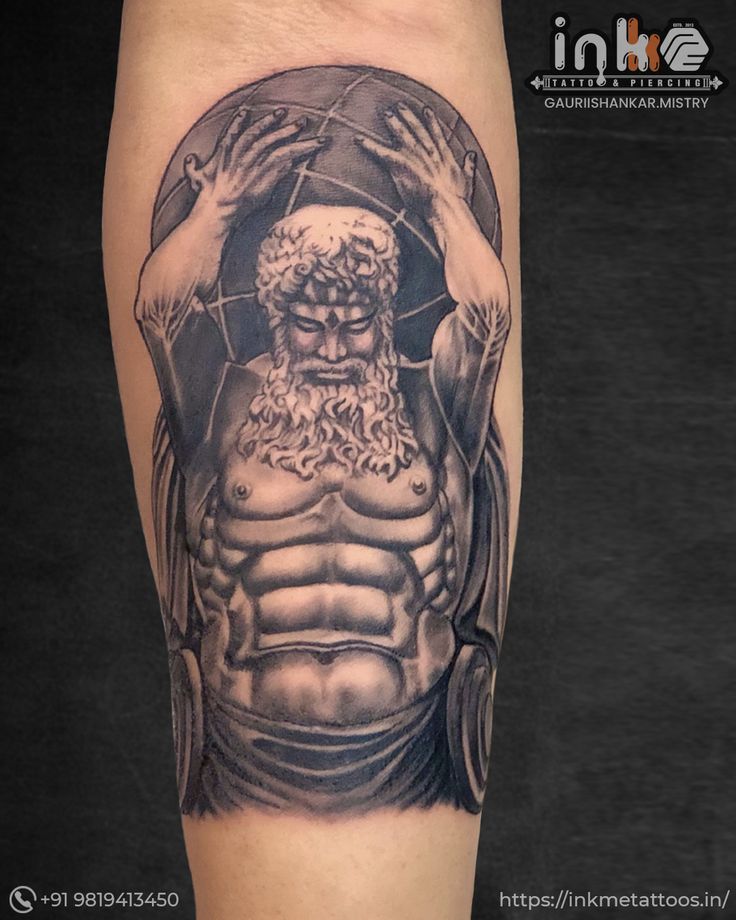 greek god atlas tattoo