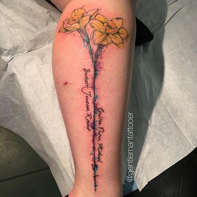 Daffodil Tattoos 17