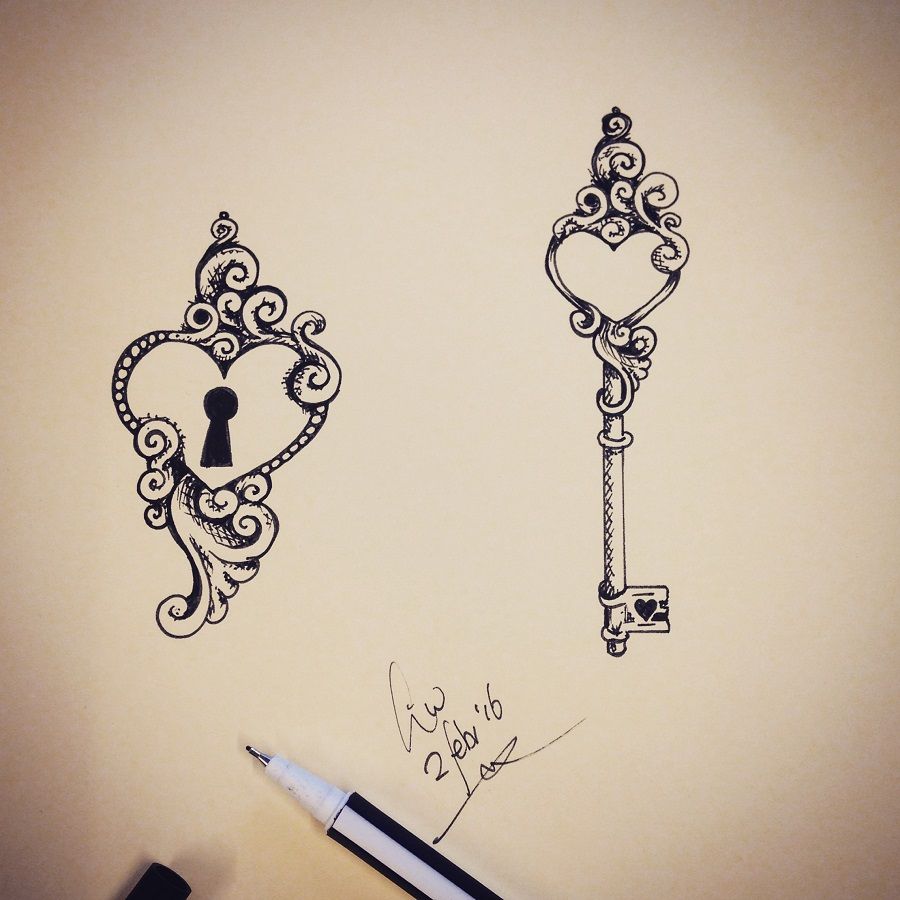 Lock And Key Tattoos 160