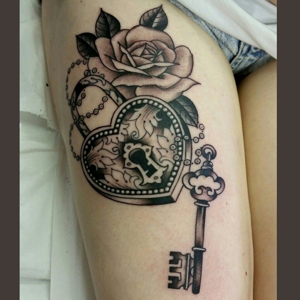 Lock And Key Tattoos 21