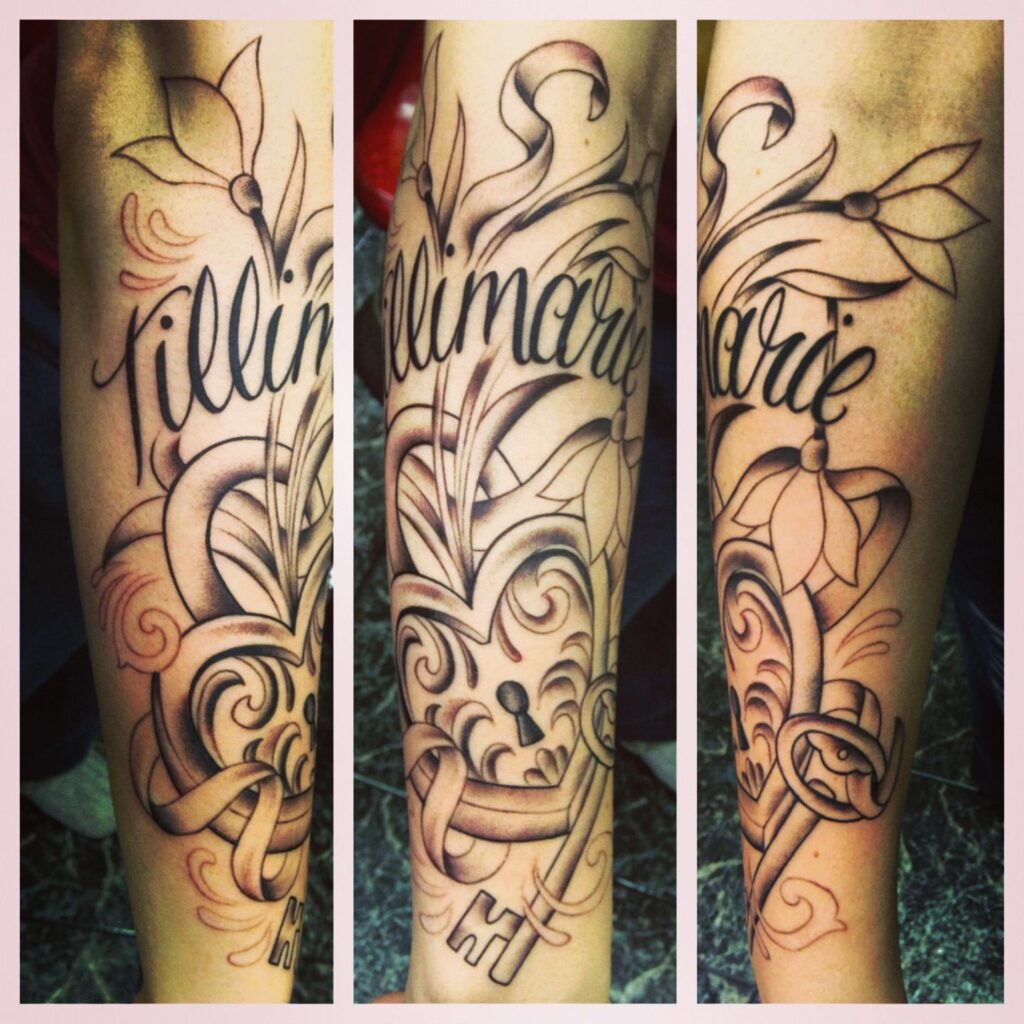 Lock And Key Tattoos 29