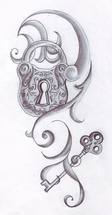 Lock And Key Tattoos 32