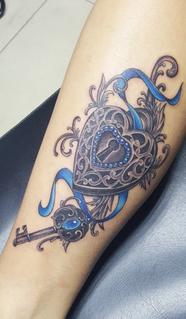 225 Best Lock And Key Tattoos Ideas 2022 TattoosBoyGirl   Lock And Key Tattoos 4 263x450 