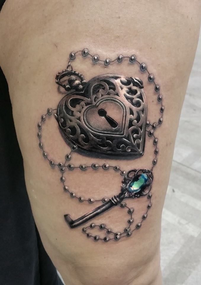Lock And Key Tattoos 49