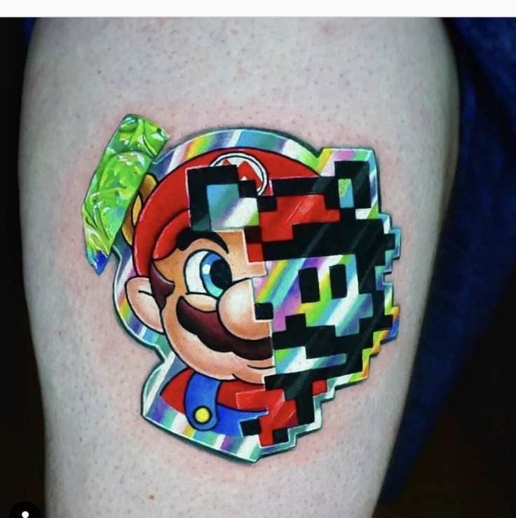 205+ Best Mario Tattoo Designs for Video Game Lovers (2023) - TattoosBoyGirl