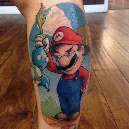 205+ Best Mario Tattoo Designs for Video Game Lovers (2022 ...