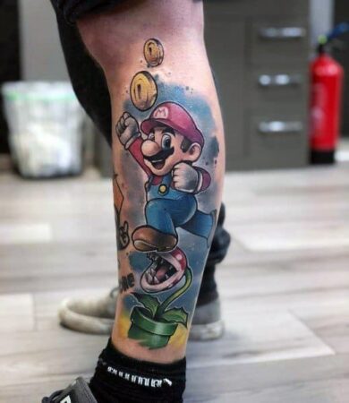 205+ Best Mario Tattoo Designs for Video Game Lovers (2022 ...