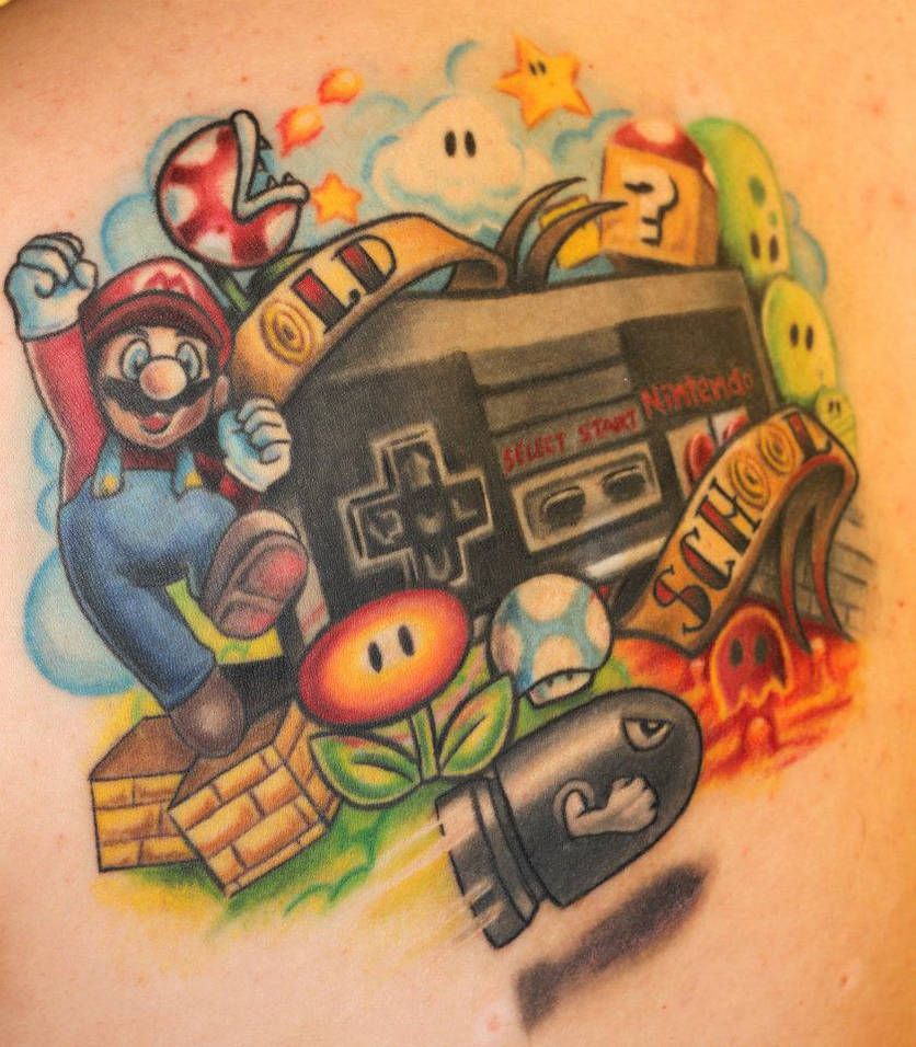 Mario Tattoos 43