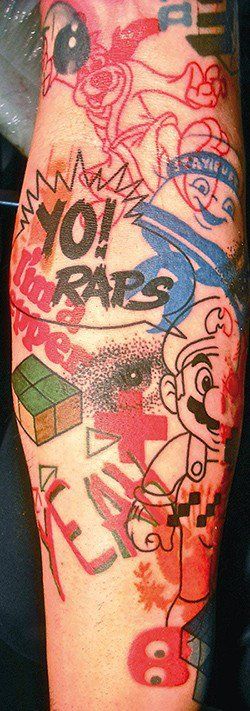 Mario Tattoos 56