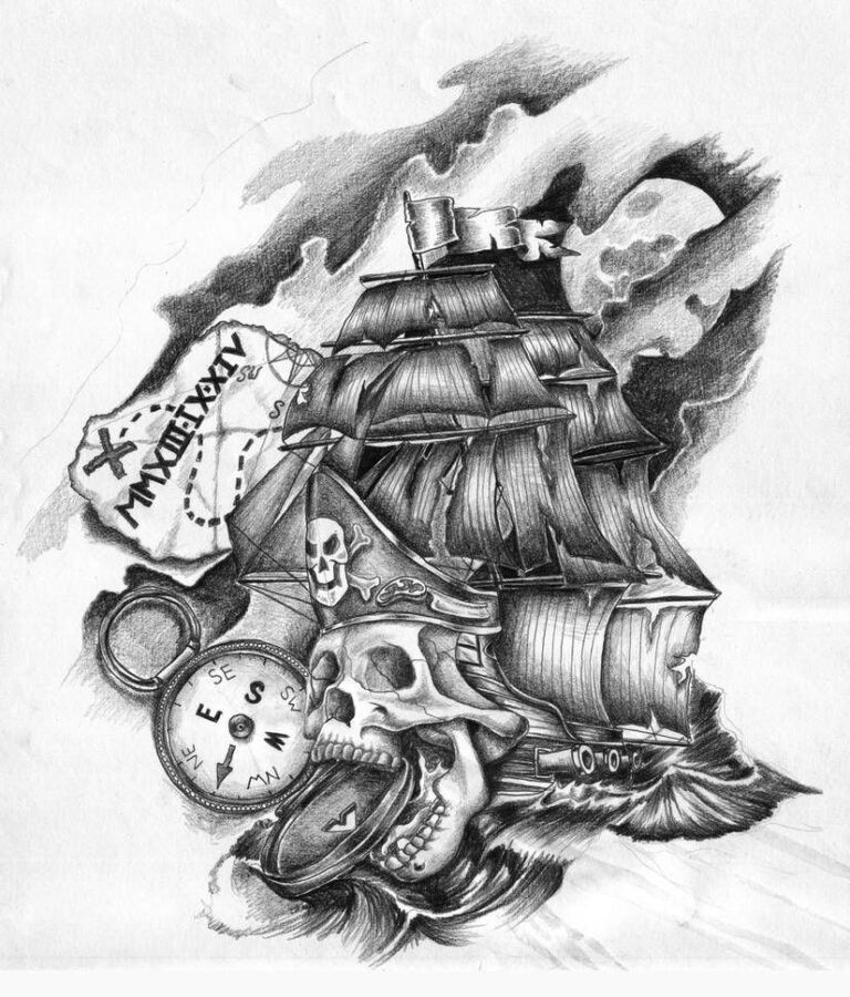 235+ Remarkable Pirate Tattoos Ideas For Men and Women (2023 ...