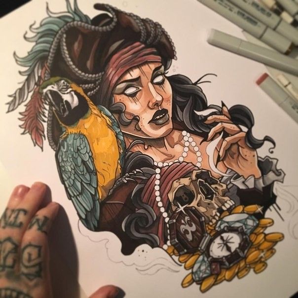 Pirate Tattoos 43