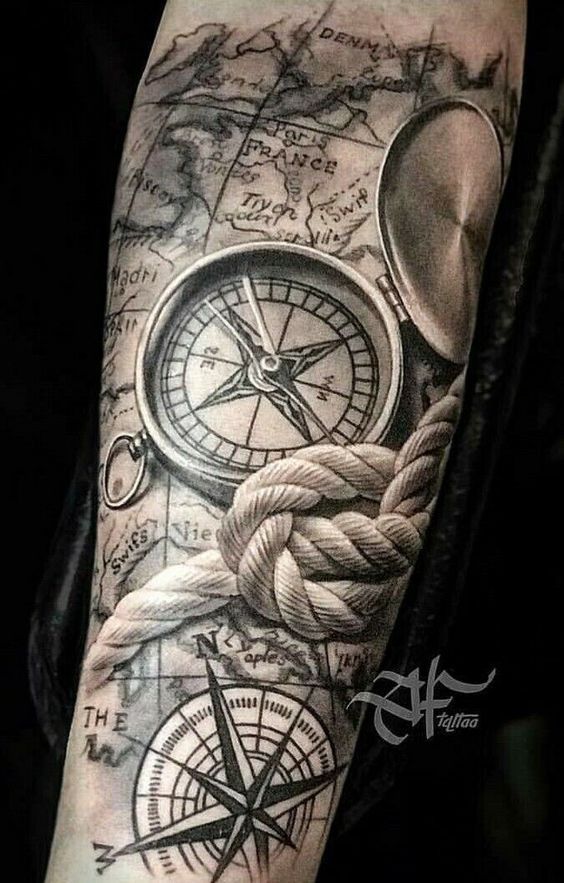 traditional pirate tattoo sleeve