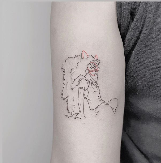 Princess Mononoke Tattoos 12