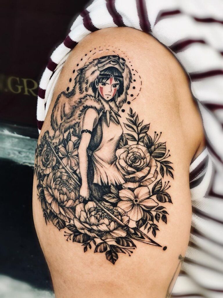 Princess Mononoke Tattoos 154
