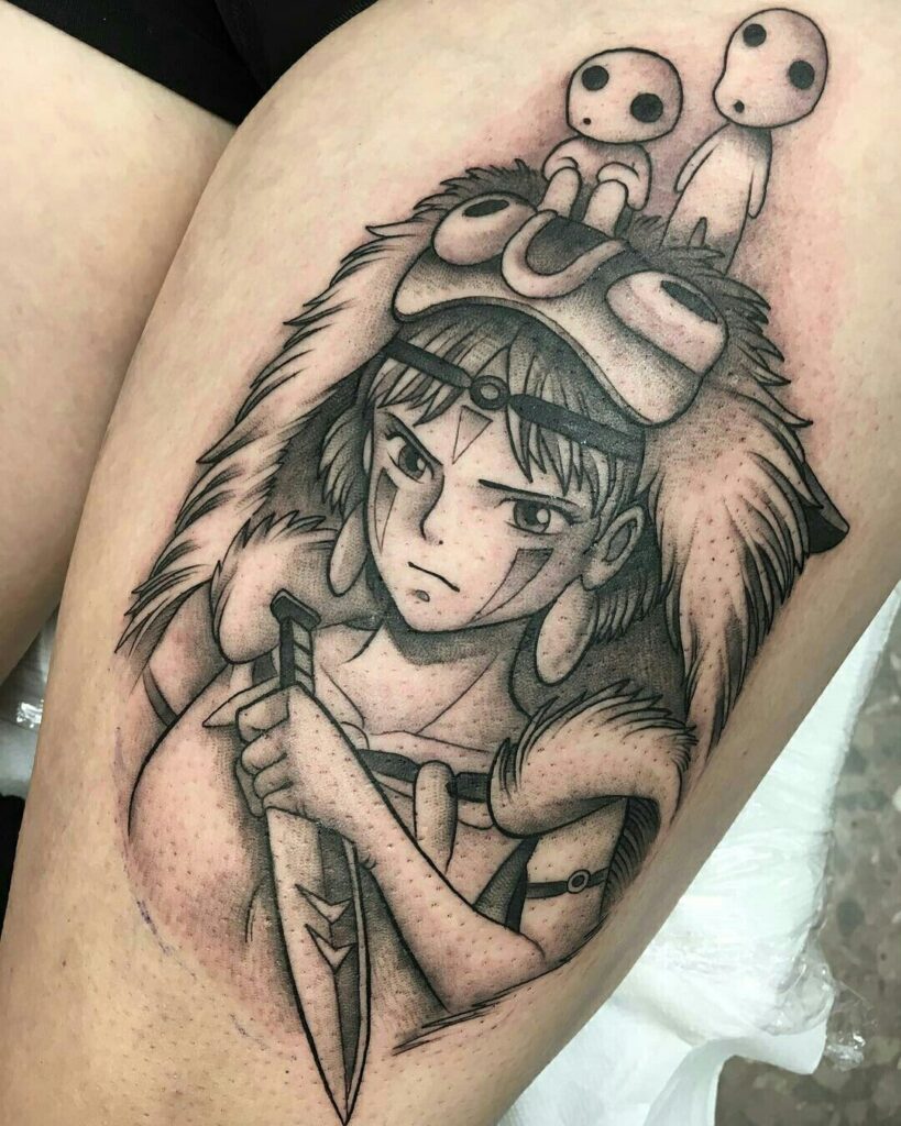 Princess Mononoke Tattoos 156
