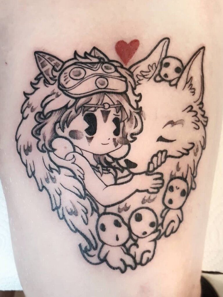 Princess Mononoke Tattoos 162