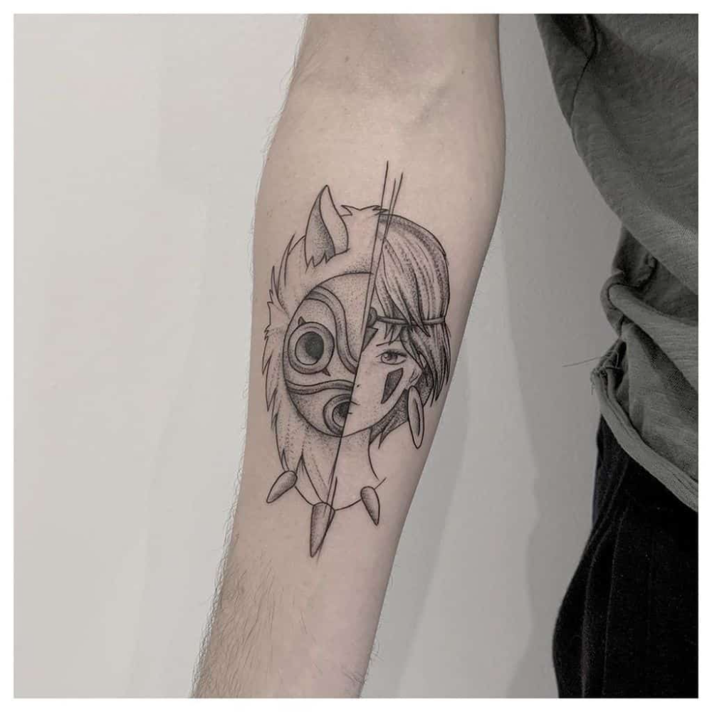 Princess Mononoke Tattoos 17