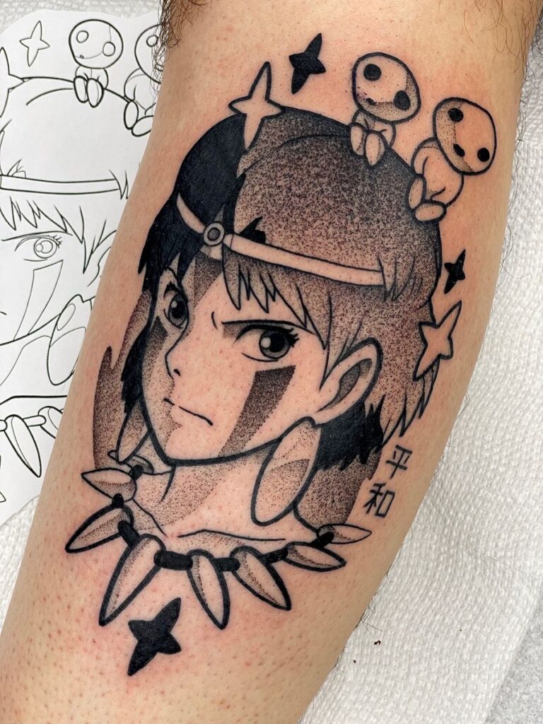 Princess Mononoke Tattoos 174