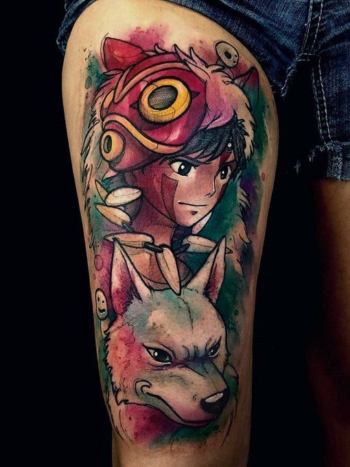 Princess Mononoke Tattoos 180