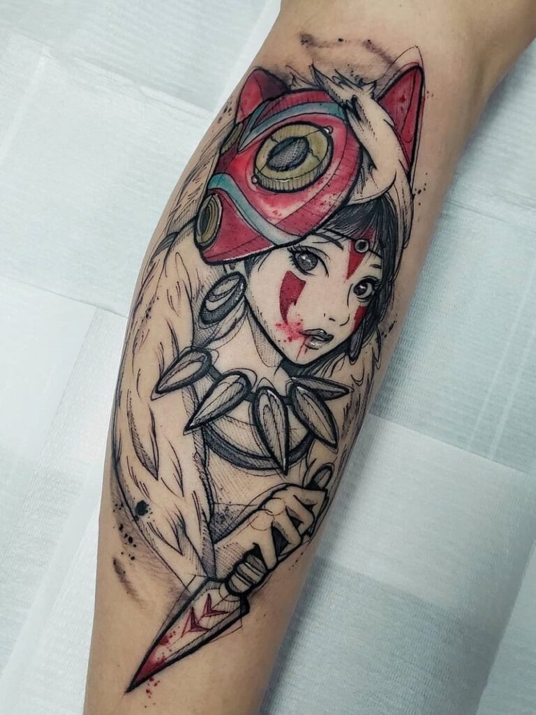 Princess Mononoke Tattoos 181