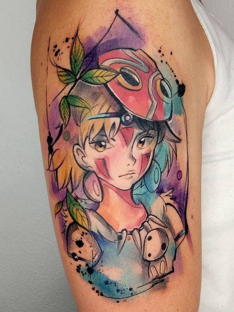 Princess Mononoke Tattoos 201