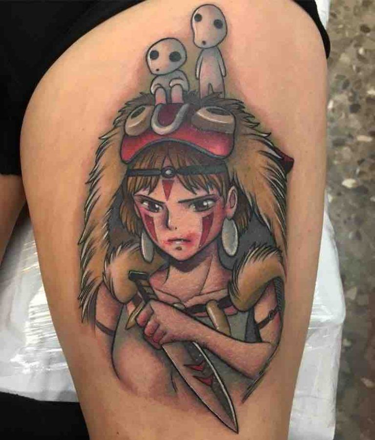 Princess Mononoke Tattoos 40