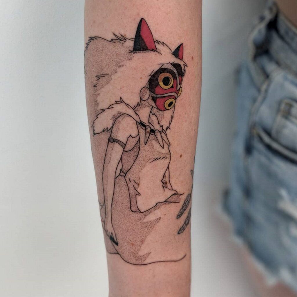 Princess Mononoke Tattoos 47