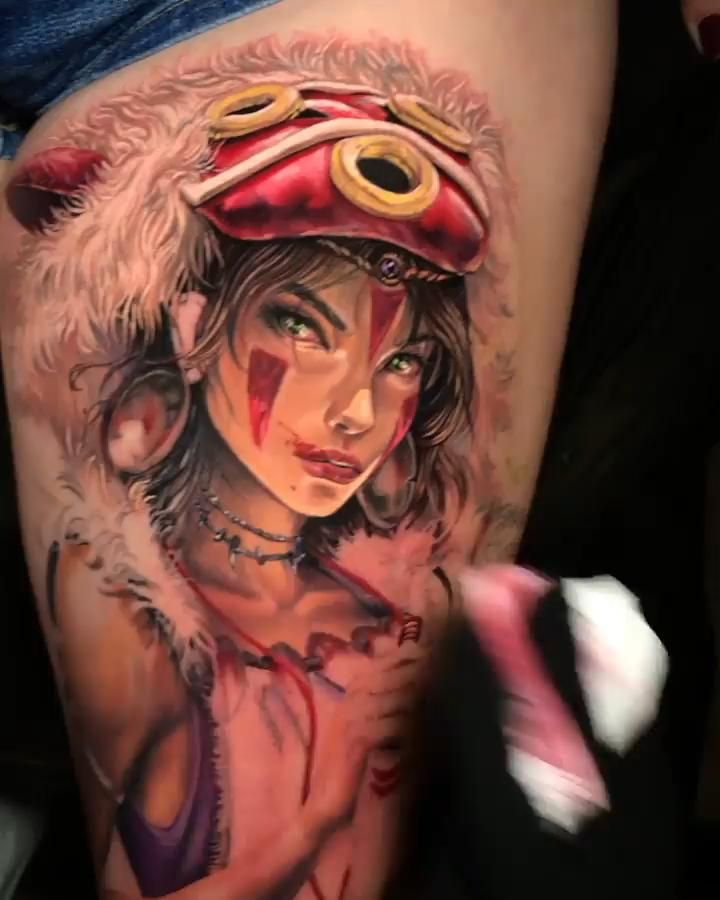 Princess Mononoke Tattoos 54