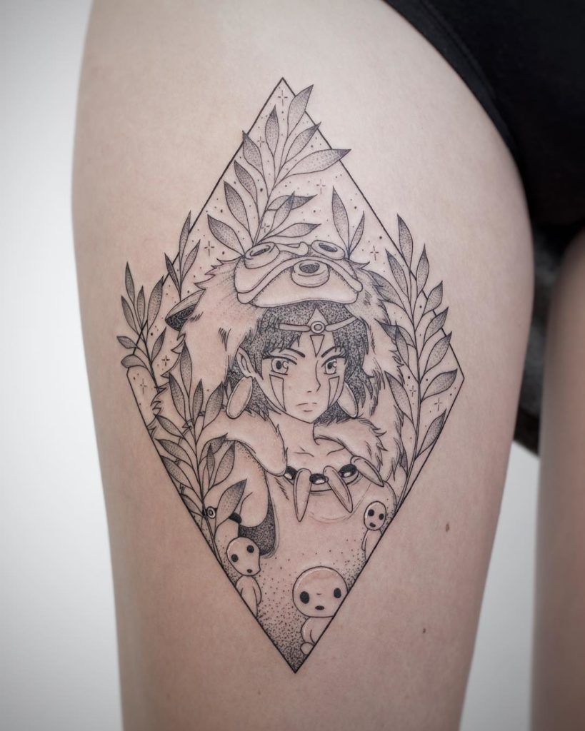 Princess Mononoke Tattoos 85