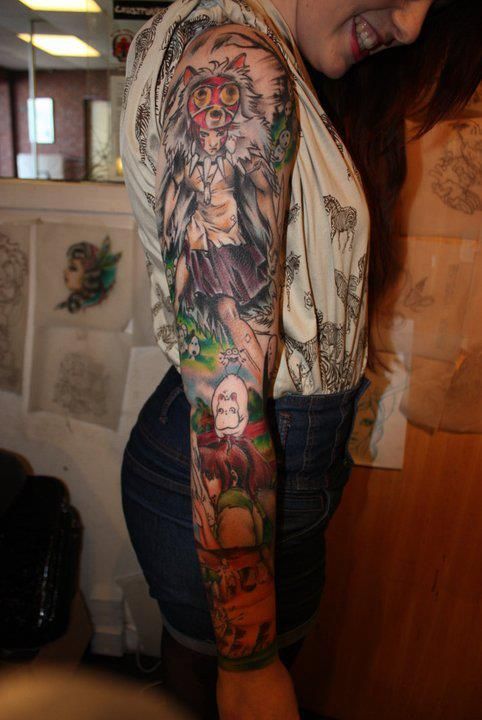 Princess Mononoke Tattoos 89
