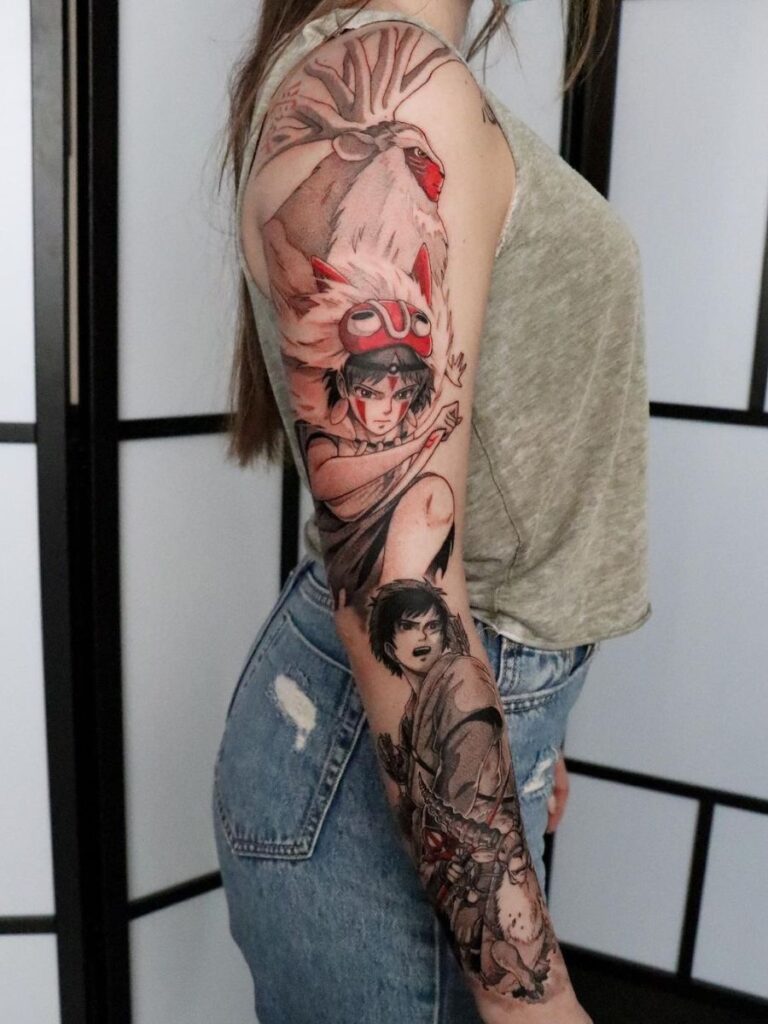 Princess Mononoke Tattoos 99