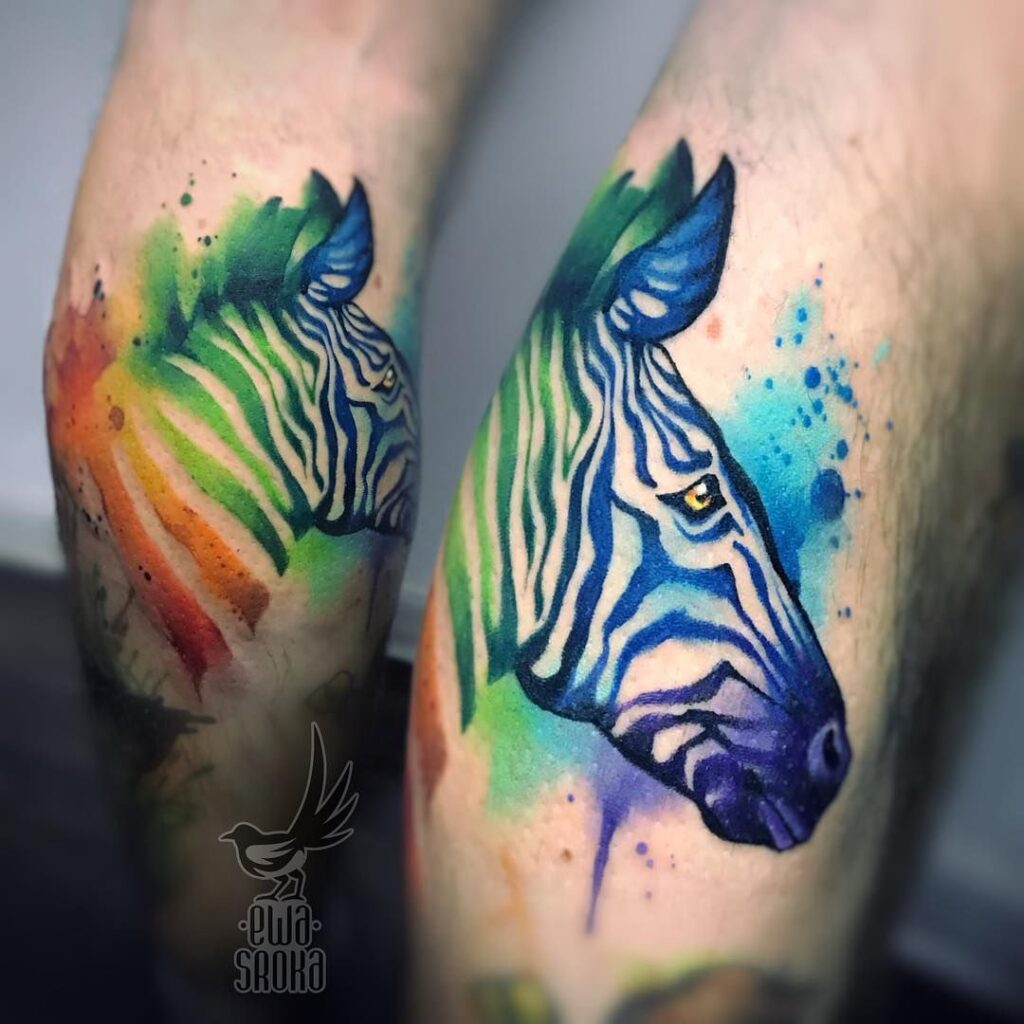 Zebra Tattoos 13