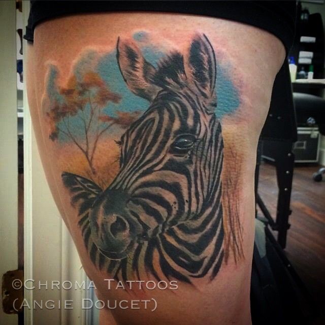 Zebra Tattoos 163