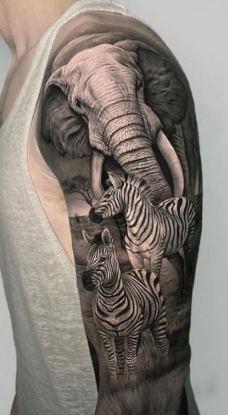 Zebra Tattoos 173