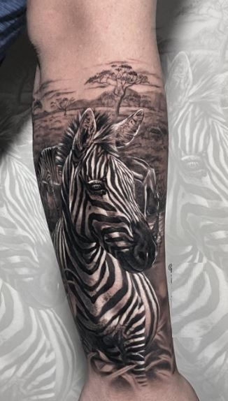 Zebra Tattoos 21